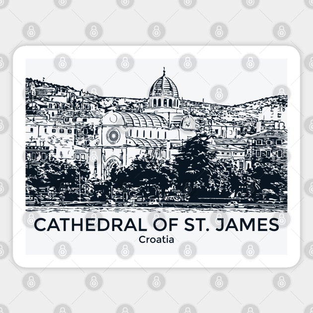 Cathedral of St James - Croatia Magnet by Lakeric